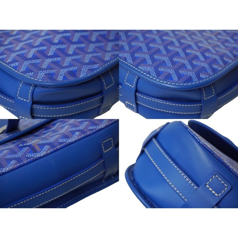 Goyard Belvedere Blue Shoulder PM Bag Leather - Picture 6 of 9